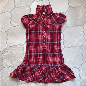 scooter brown plaid dress
